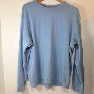 C&C California Crewneck Sweatshirt Men XL Pullover Soft Stretch Long Sleeve Blue